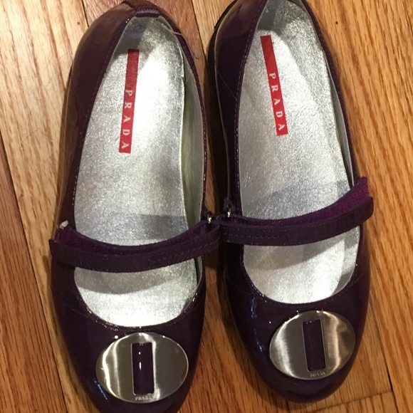 PRADA GIRLS *NEW IN BOX*MARY JANE SHOES*SZ 13.5 - Picture 3 of 8